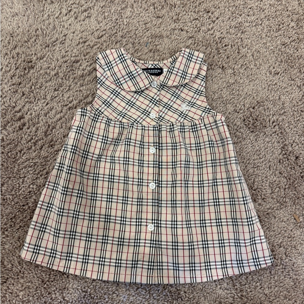 Burberry Checkered Sleeveless Dress